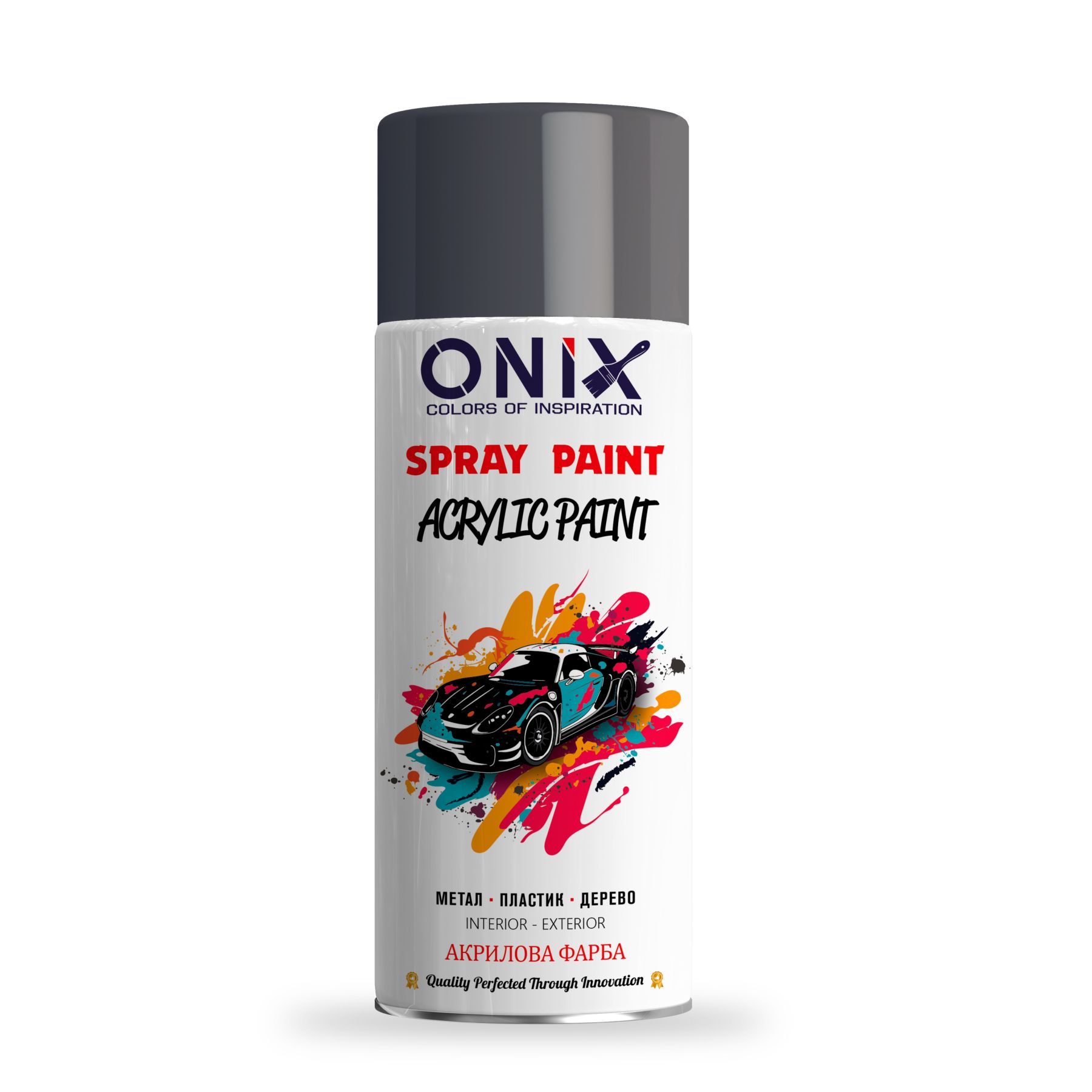 Фарба акрилова RAL 7024 Глибокий Сірий DEEP GREY ONIX 400 мл